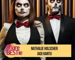 Nathalie Holscher dan Ladislao Camara Lakukan Night Riding Dalam Pesta Hari Hallowen