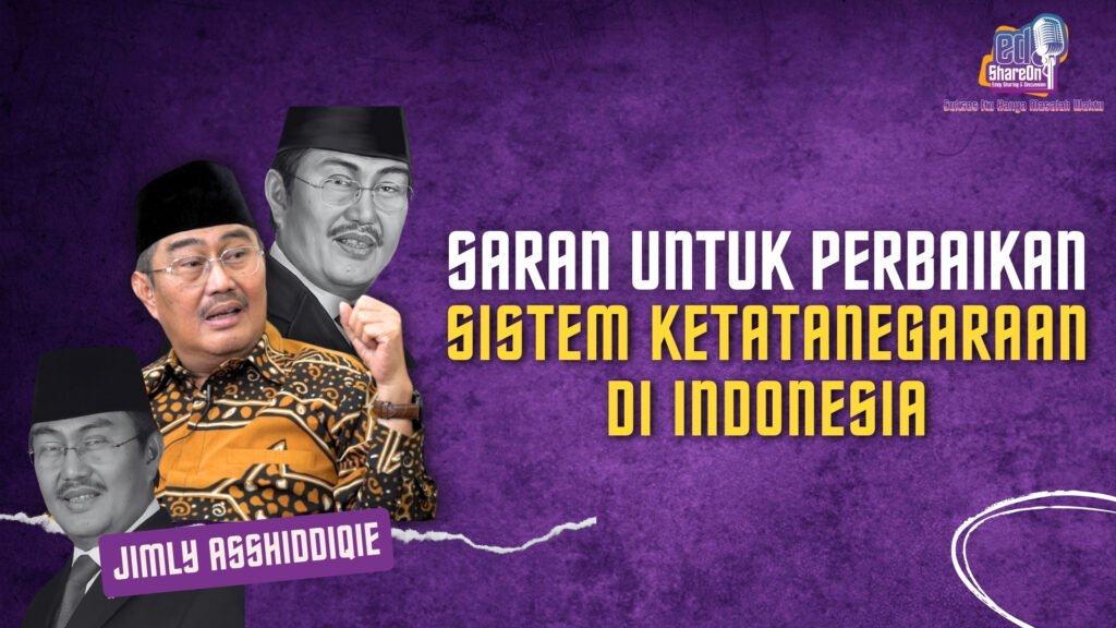 Jimly Asshiddiqie saat jadi bintang tamu di podcast EdShareOn. (Foto: EdShareOn.com)