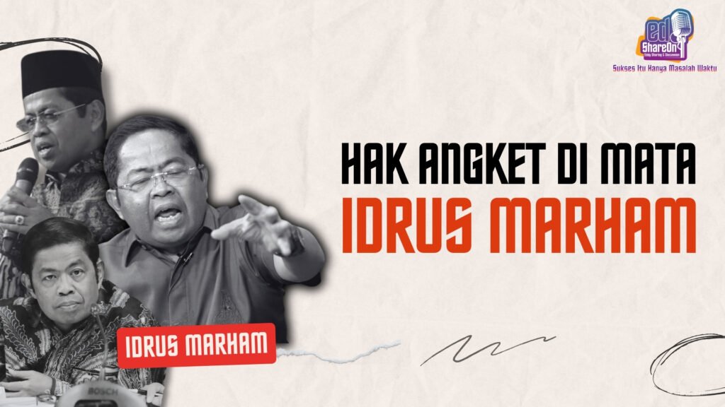 Idrus Marham Saat di Podcast EdShareOn. (Foto: EdShareOn.com)