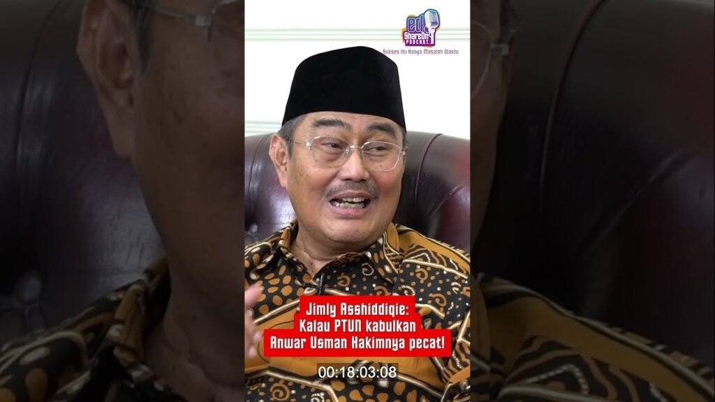 Jimly Asshiddiqie saat jadi bintang tamu di podcast EdShareOn. (Foto: EdShareOn.com)