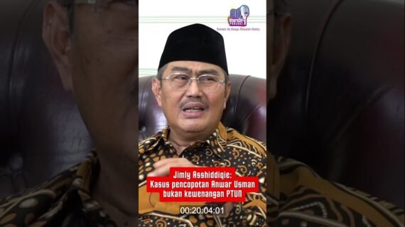 Jimly Asshiddiqie: Kasus Pencopotan Anwar Usman Bukan Kewenangan PTUN