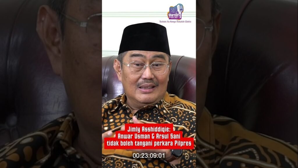 Jimly Asshiddiqie saat jadi bintang tamu di podcast EdShareOn. (Foto: EdShareOn.com)