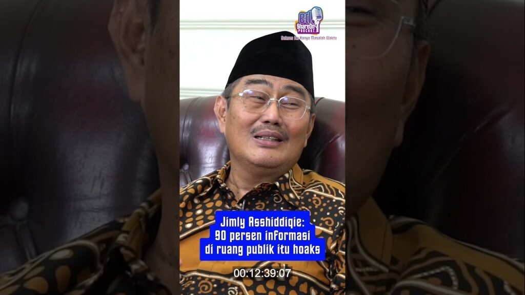 Jimly Asshiddiqie saat jadi bintang tamu di podcast EdShareOn. (Foto: EdShareOn.com)