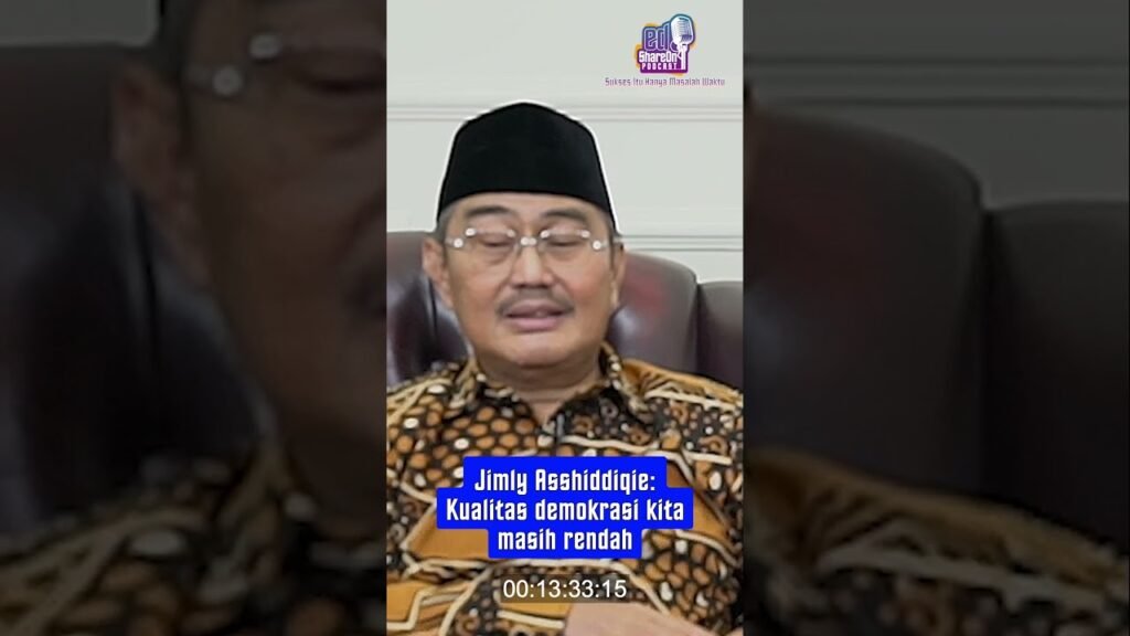 Jimly Asshiddiqie saat jadi bintang tamu di podcast EdShareOn. (Foto: EdShareOn.com)