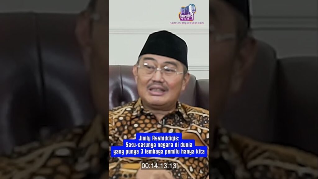 Jimly Asshiddiqie saat jadi bintang tamu di podcast EdShareOn. (Foto: EdShareOn.com)