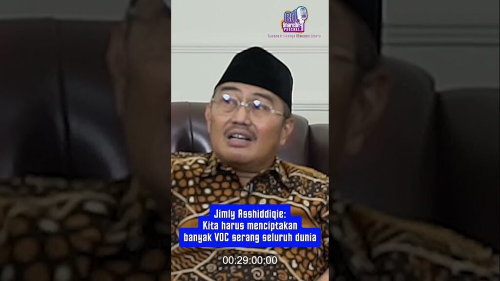 Jimly Asshiddiqie saat jadi bintang tamu di podcast EdShareOn. (Foto: EdShareOn.com)