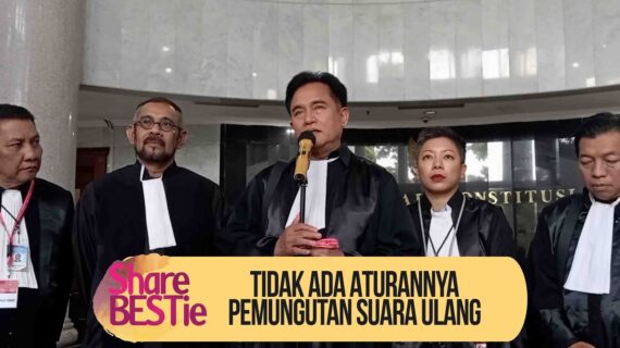 Yusril Ihza Mahendra Tegaskan Tak Ada Aturan Pilpres Ulang Secara Menyeluruh