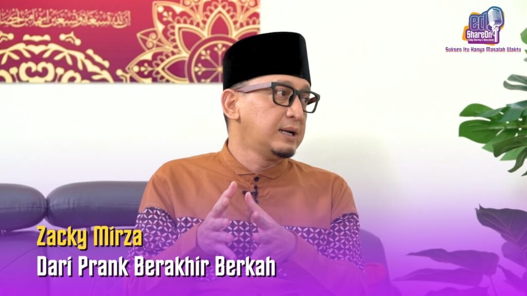 Ustaz Zacky Mirza di podcast EdShareOn. (Foto: EdShareOn.com)