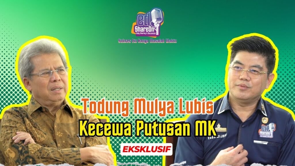 Todung Mulya Lubis Saat di podcast EdShareOn. (Foto: EdShareOn.com)