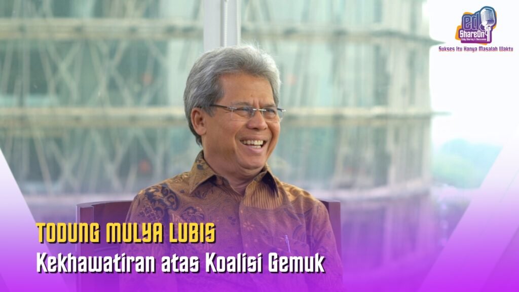 Todung Mulya Lubis Saat di podcast EdShareOn. (Foto: EdShareOn.com)