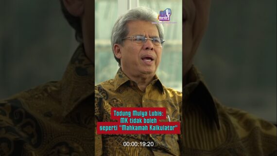 Todung Mulya Lubis: MK tidak boleh seperti “mahkamah kalkulator”