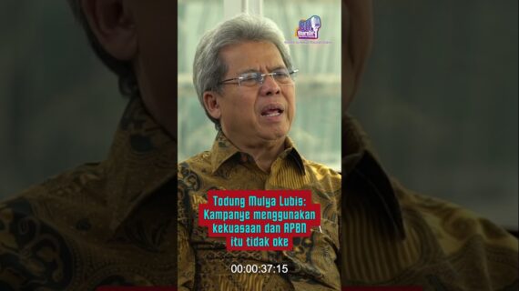 Todung Mulya Lubis: Kampanye menggunakan kekuasaan dan APBN itu tidak oke