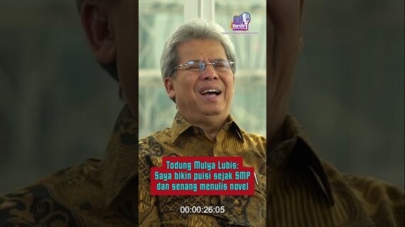 Todung Mulya Lubis: Saya bikin puisi sejak SMP dan senang menulis novel