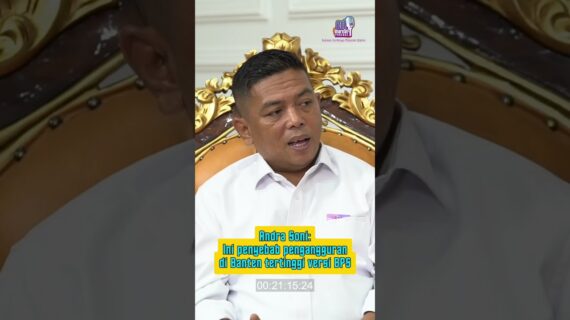 Andra Soni: Ini penyebab pengangguran di Banten tertinggi versi BPS