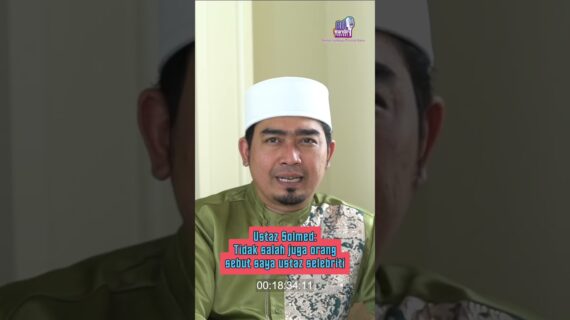 Ustaz Solmed: Tidak salah juga orang sebut saya ustaz selebriti
