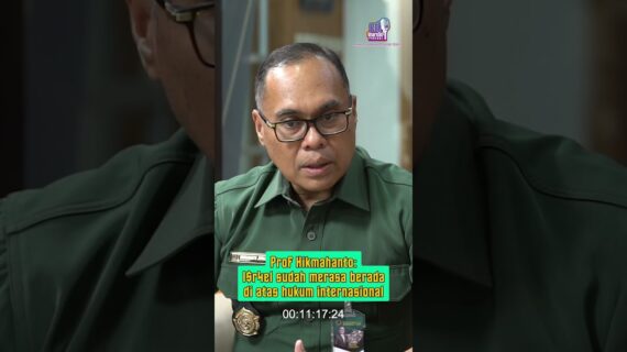 Prof Hikmahanto: Israel sudah merasa berada di atas hukum internasional