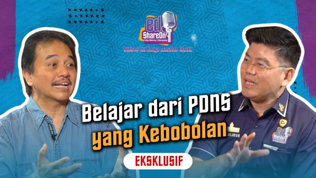 Roy Suryo Saat di podcast EdShareOn. (Foto: EdShareOn.com)