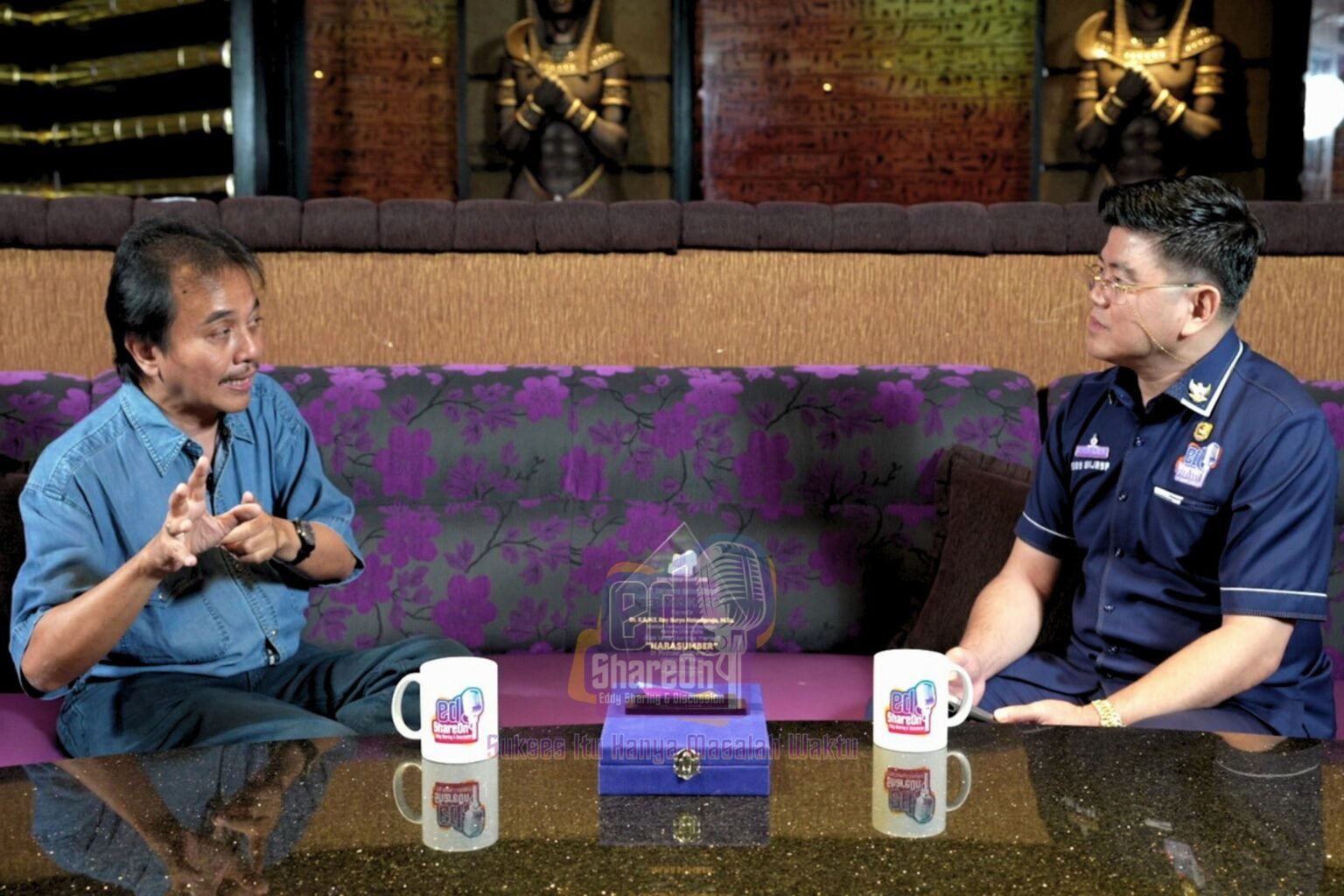 Roy Suryo saat di podcast EdShareOn. (Foto: EdShareOn.com)