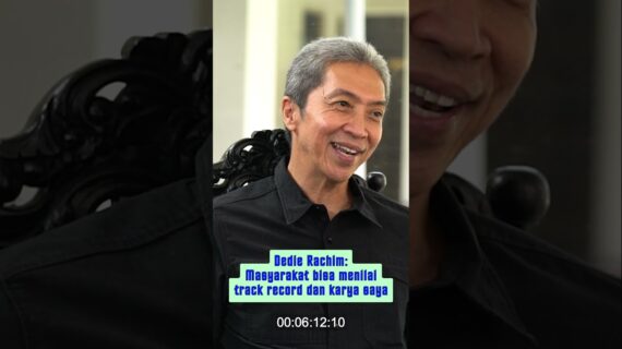 Dedie Rachim: Masyarakat bisa menilai track record dan karya saya