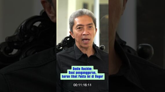 Dedie Rachim: Soal pengangguran, harus lihat fakta ini di Bogor