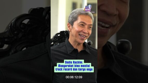 Dedie Rachim: Masyarakat bisa menilai track record dan karya saya