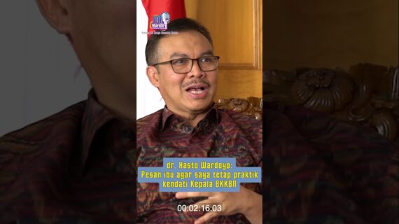 dr. Hasto Wardoyo: Pesan ibu agar saya tetap praktek kendati Kepala BKKBN
