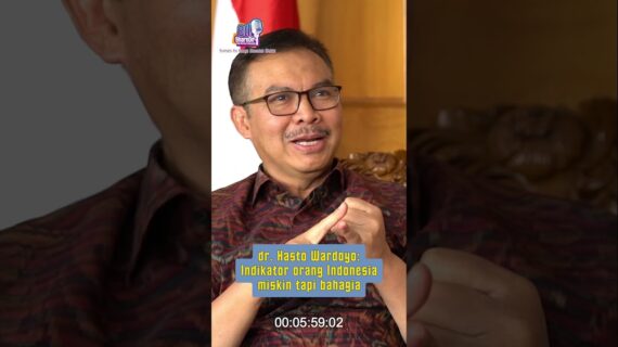 dr. Hasto Wardoyo: Indikator orang Indonesia miskin tapi bahagia