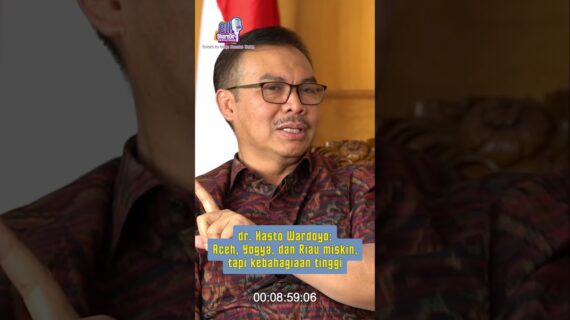 dr. Hasto Wardoyo: Aceh, Yogya, dan Riau miskin, tapi kebahagiaan tinggi