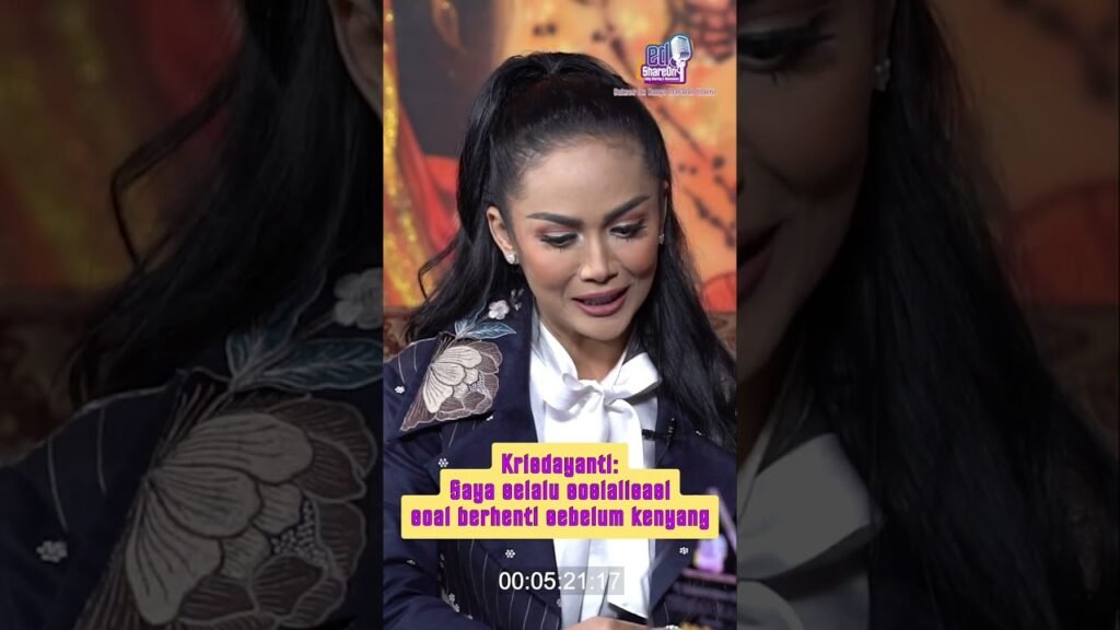 Kris Dayanti saat di podcast EdShareOn. (Foto: EdShareOn.com)