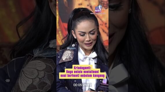 Kris Dayanti: Saya selalu sosialisasi soal berhenti sebelum kenyang