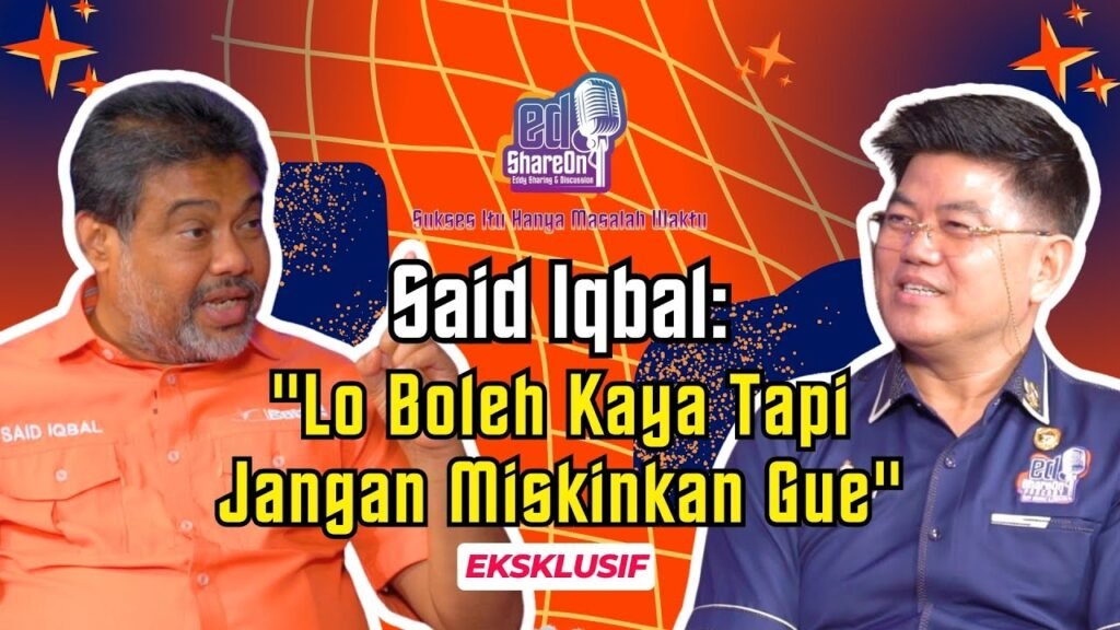 Said Iqbal saat di podcast EdShareOn. (Foto: EdShareOn.com)