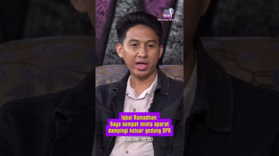 Iqbal Ramadhan: Saya sempat minta aparat dampingi keluar gedung DPR