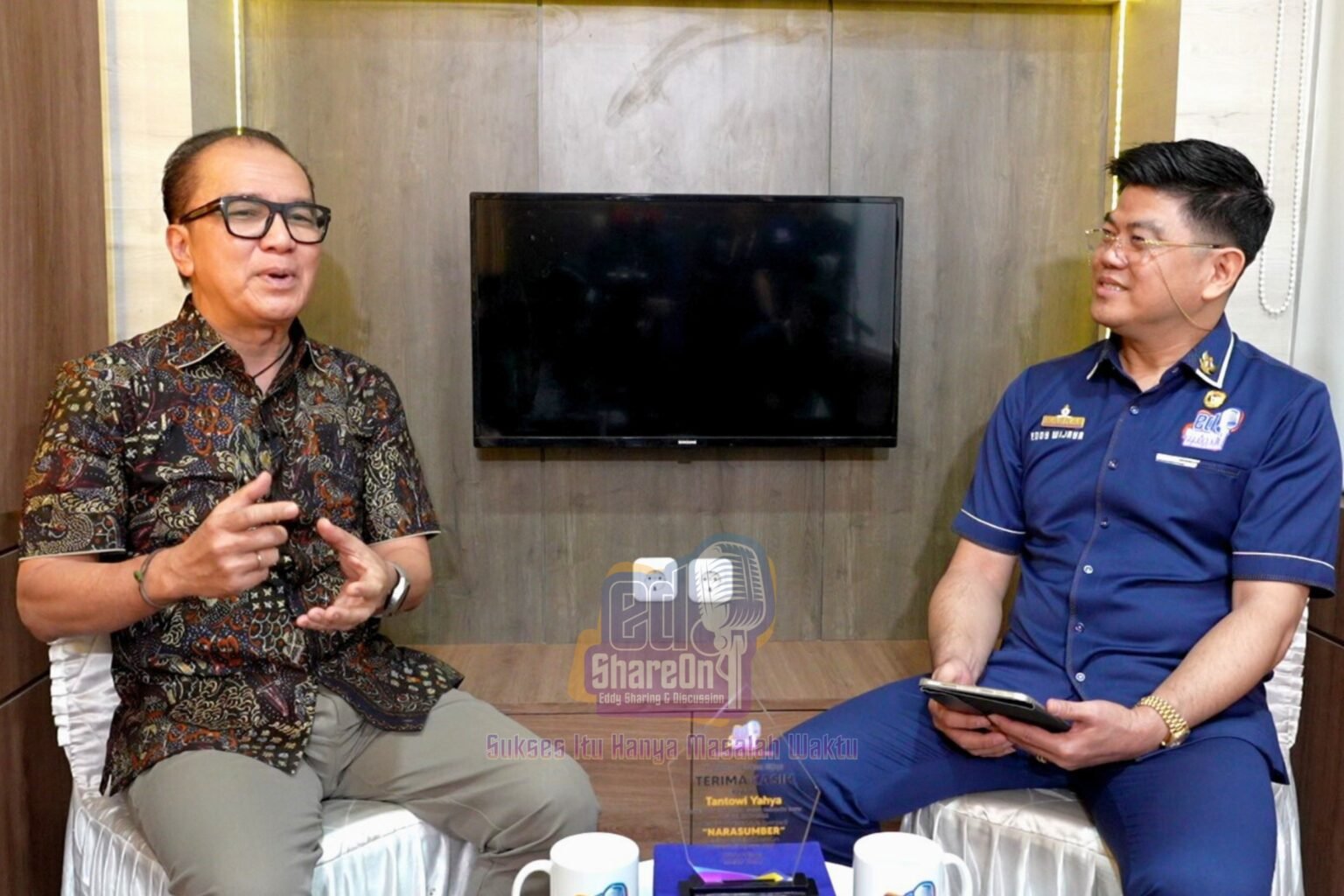 Tantowi Yahya saat di podcast EdShareOn. (Foto: EdShareOn.com)