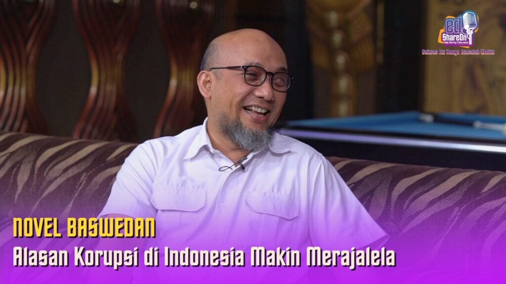 Novel Baswedan saat di podcast EdShareOn. (Foto: EdShareOn.com)