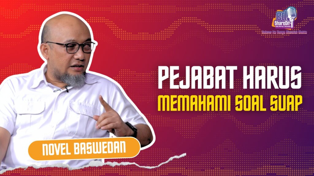 Novel Baswedan saat di podcast EdShareOn. (Foto: EdShareOn.com)