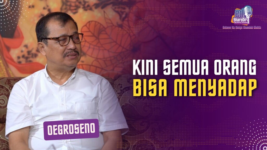 Oegroseno saat di podcast EdShareOn. (Foto: EdShareOn.com)