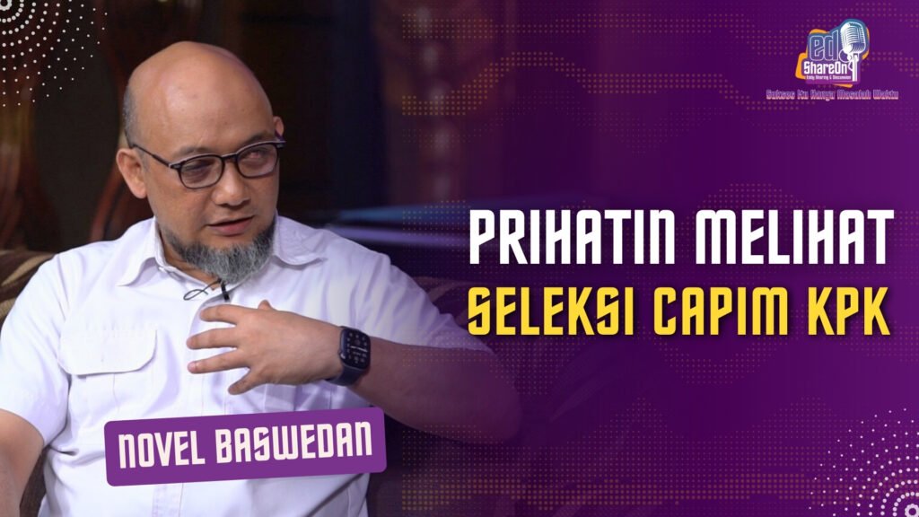 Novel Baswedan saat di podcast EdShareOn. (Foto: EdShareOn.com)