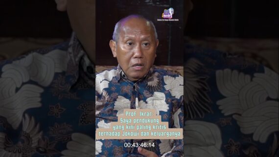Prof. Ikrar: Saya pendukung yang kini paling kritis terhadap Jokowi dan keluarganya