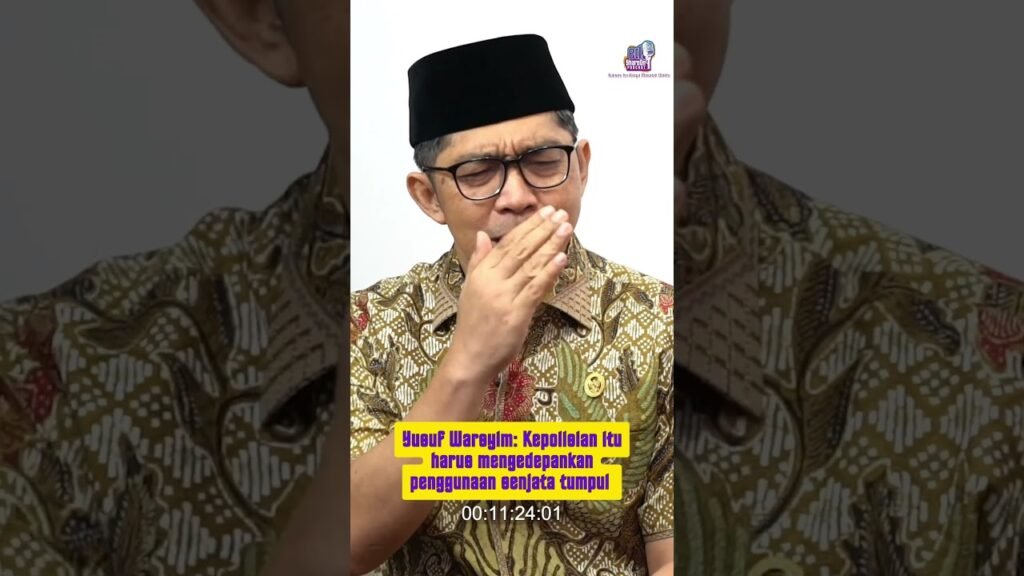 Yusuf Warsyim: Kepolisian itu harus mengedepankan penggunaan senjata tumpul