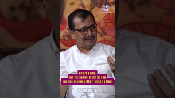 Oegroseno: Sirine harus ditertibkan karena menimbulkan kegelisahan