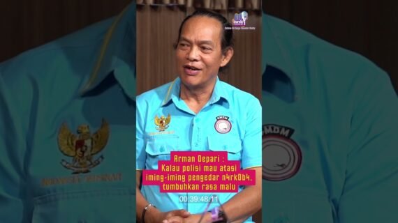 Arman Depari : Kalau polisi mau atasi iming-iming pengedar narkoba, tumbuhkan rasa malu