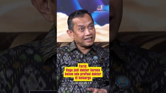 Farid: Saya jadi dokter karena belum ada profesi dokter di keluarga