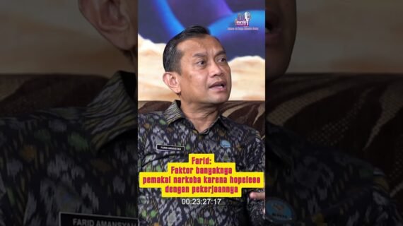 Farid: Faktor banyaknya pemakai narkoba karena hopeless dengan pekerjaannya