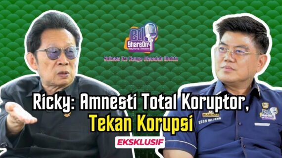 Indonesia Darurat Korupsi, Ricky Sutanto Ingin Amnesti Total Koruptor Jika Jadi Presiden
