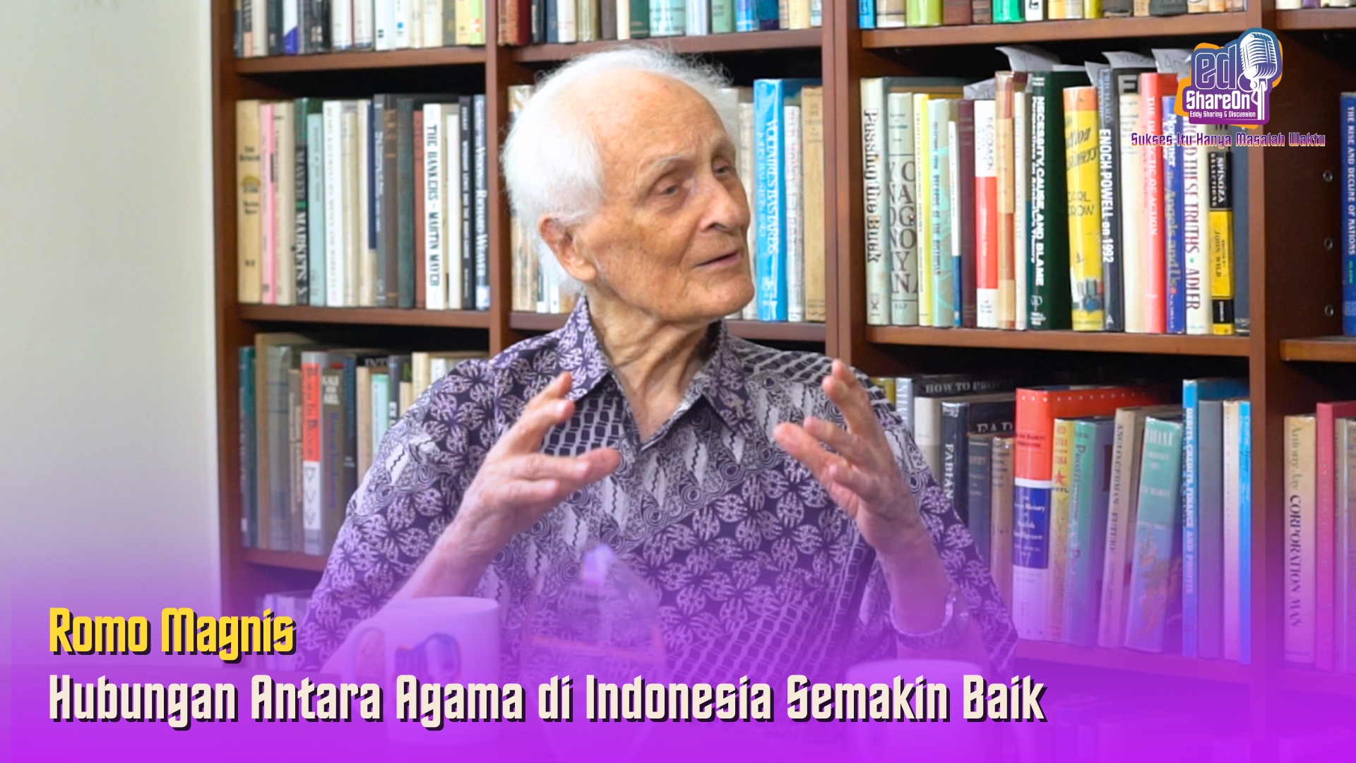 Profesor Romo Magnis: Hubungan Antara Agama di Indonesia Semakin Baik