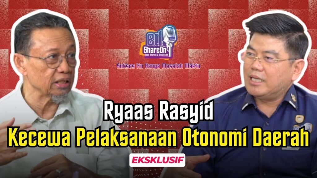 Profesor Ryaas Rasyid saat di podcast EdShareOn. (Foto: EdShareOn.com)