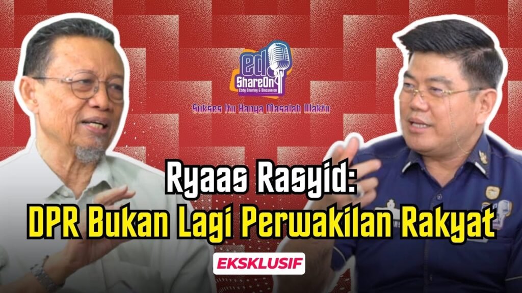 Profesor Ryaas Rasyid saat di podcast EdShareOn. (Foto: EdShareOn.com)