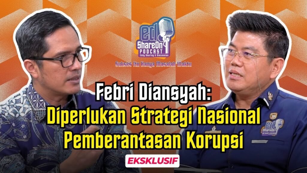 Febri Diansyah saat di podcast EdShareOn. (Foto: EdShareOn.com)