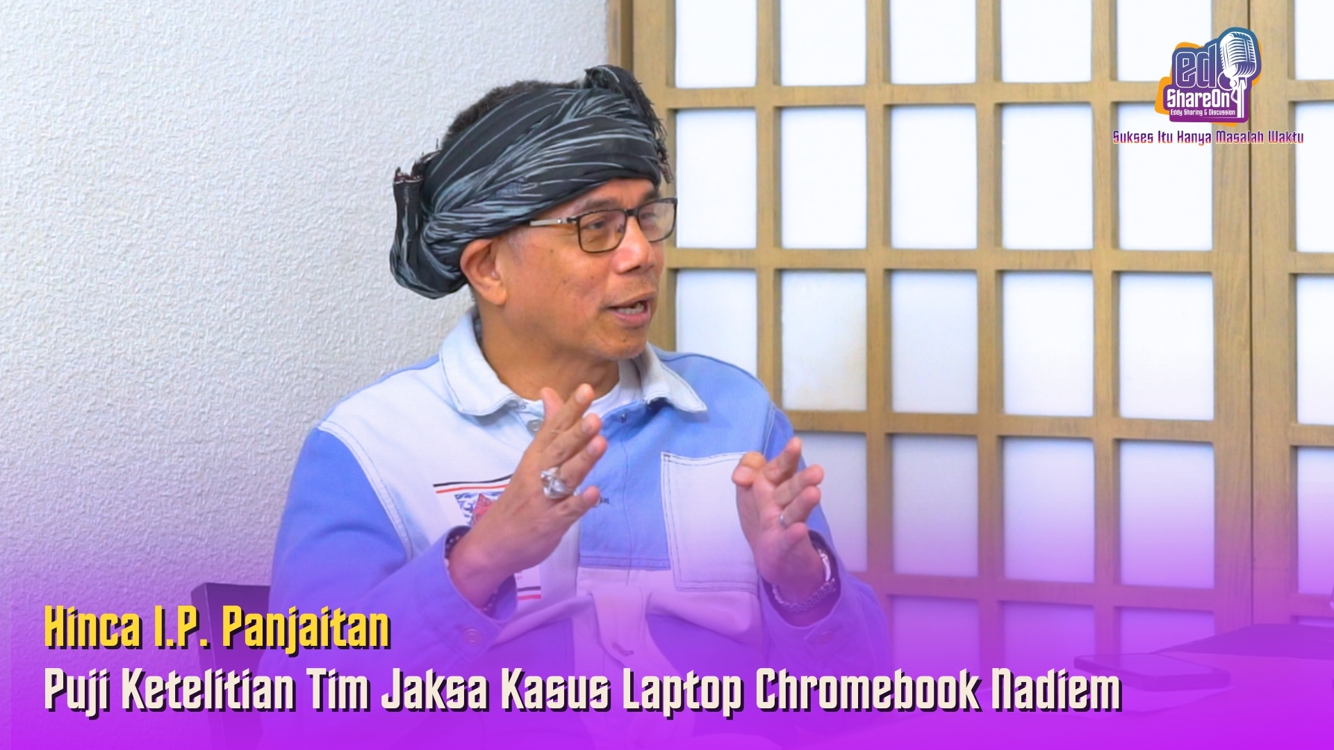 Hinca Pandjaitan saat di podcast EdShareOn. (Foto: EdShareOn.com)