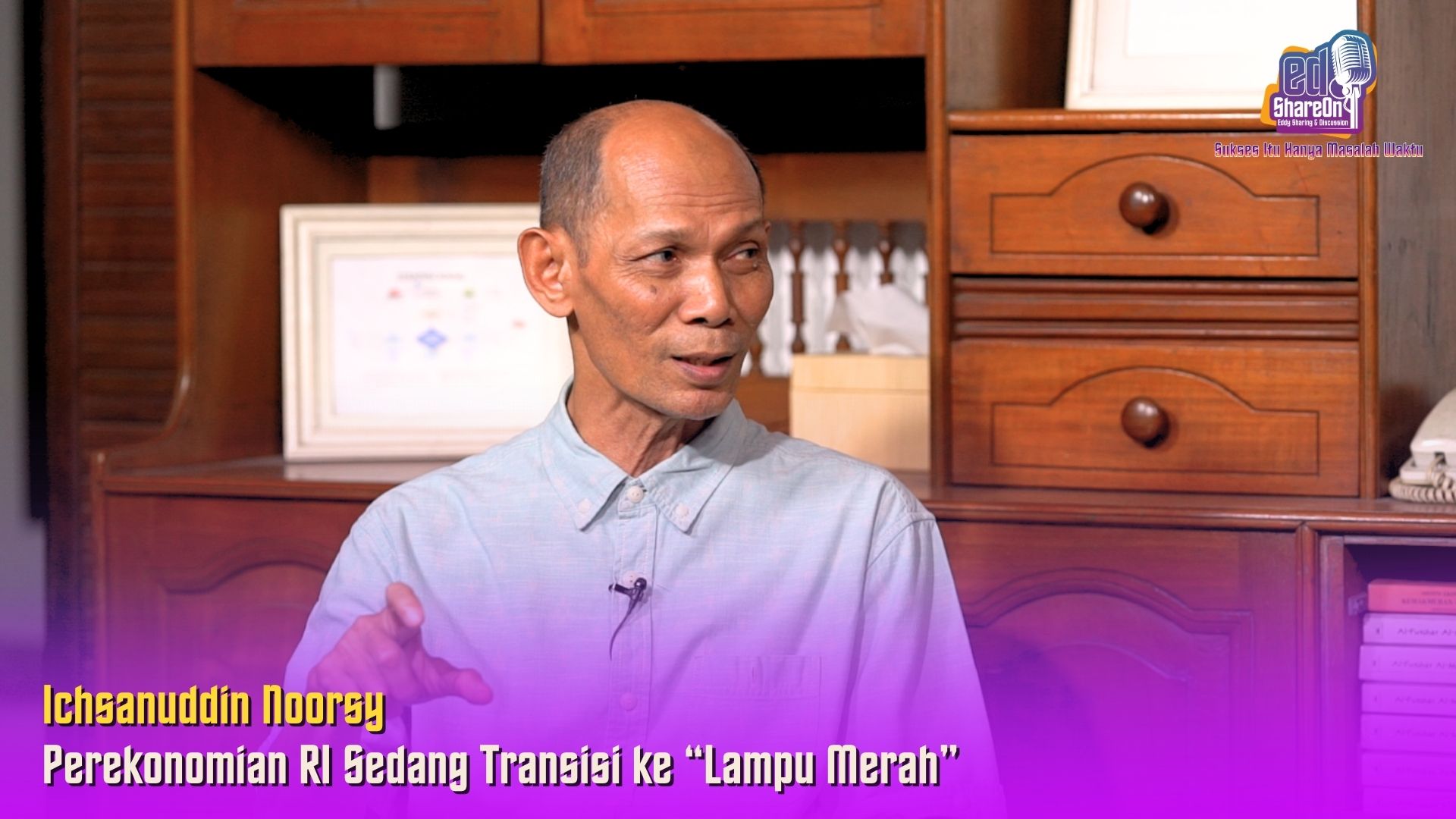 Ichsanuddin Noorsy saat di podcast EdShareOn. (Foto: EdShareOn.com)